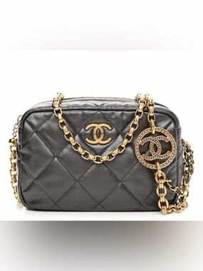 Chanel Métiers d’Art CC Jewel Mini Camera Bag – Rothenium (Grey) Color Lambskin